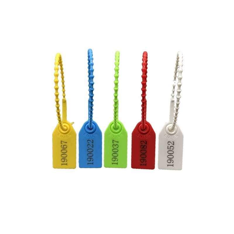 

100pcs Security Seal Segel Plastik Sekuriti Dengan Nomor Segel Koper Panel Container Tag