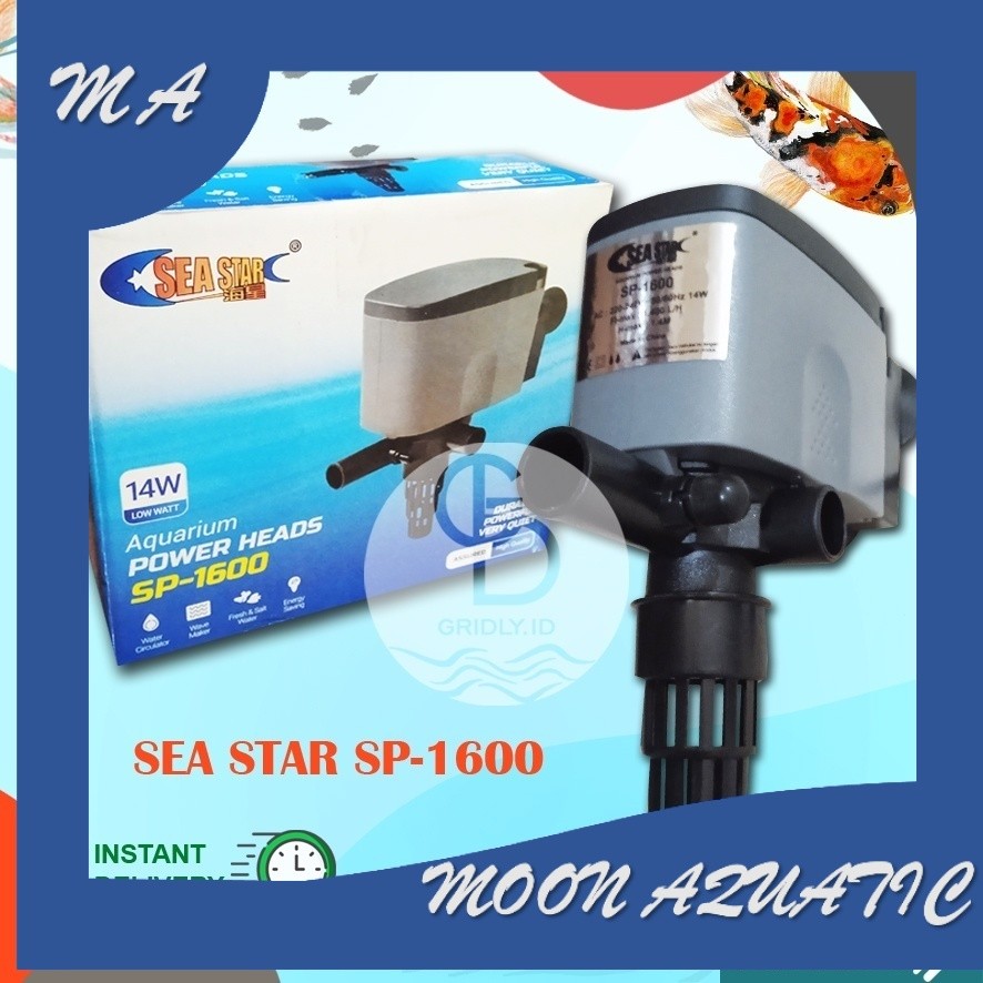 PROMO MESIN POMPA AQUARIUM GINGA GA 1600 SEA STAR SP 1600 POMPA FILTER AQUARIUM KOLAM AQUASCAPE 1400