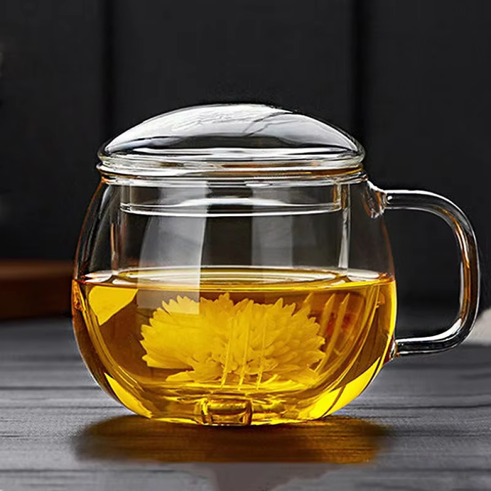 SMVP Cangkir Teh Tea Cup Mug Heatproof with Infuser Filter 350ml - SV350 [ A6 Shop ]