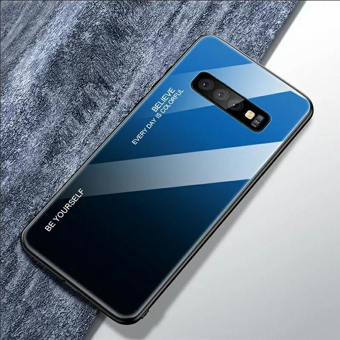 Gradient Glass Case Samsung Galaxy Note 8 Note 9 Note8 Note9 Softcase Hardcase Cover Casing HP - G, 