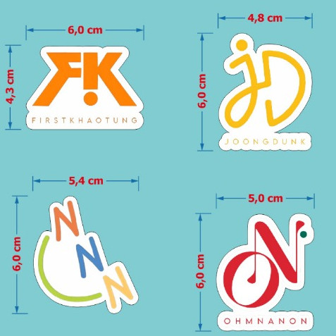 

Pinkstone Stiker Sticker Premium Pack isi 5 Vinyl Doff Raikantopeni Thailand merchandise aksesoris