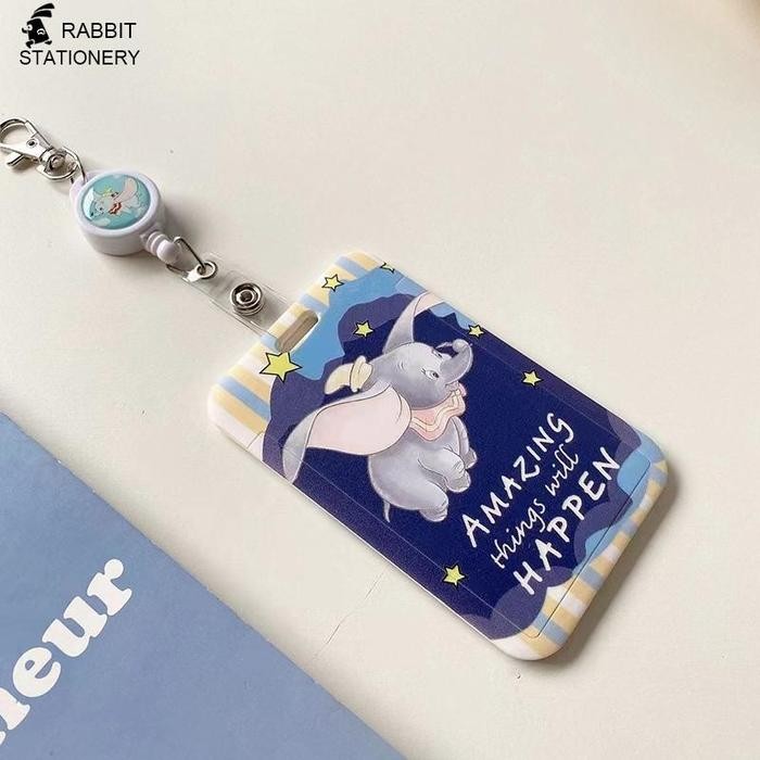 

ANDMA Name Tag ID CARD Holder Nilon + Tali Lanyard / Nametag / Id Card-Rabbit Stationery - Style B