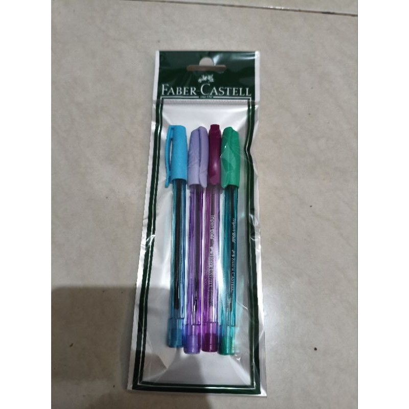 

Pulpen Tripen Faber Castell set 4 / Ballpoin tripen Faber Castell