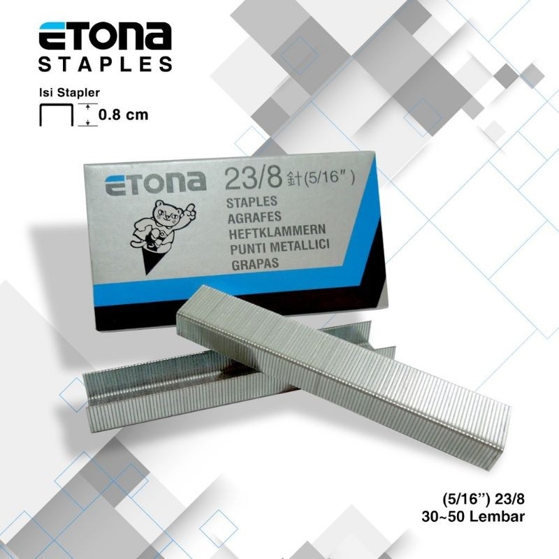 

ISI STAPLES ETONA NO 23/8 / ISI HEKTER ETONA
