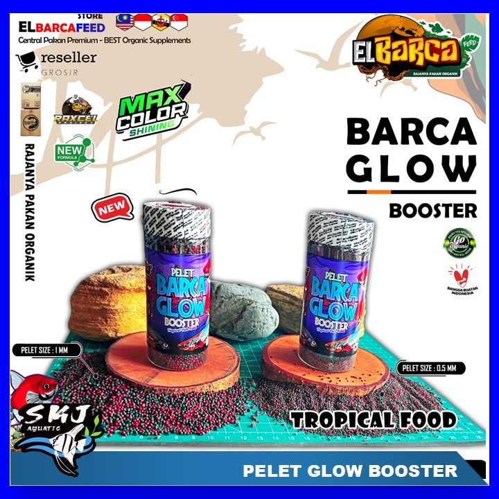 Pelet BARCA GLOW BOOSTER Tropical Fish pakan ikan hias kecil baby channa betta cupang cichlid