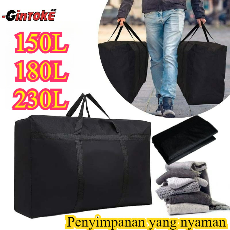 （Kain Oxford）230L/180L/150L Serbaguna Tas Buat Pindahan Tas Besar Pindahan Tas Travel Jumbo Tas Paka