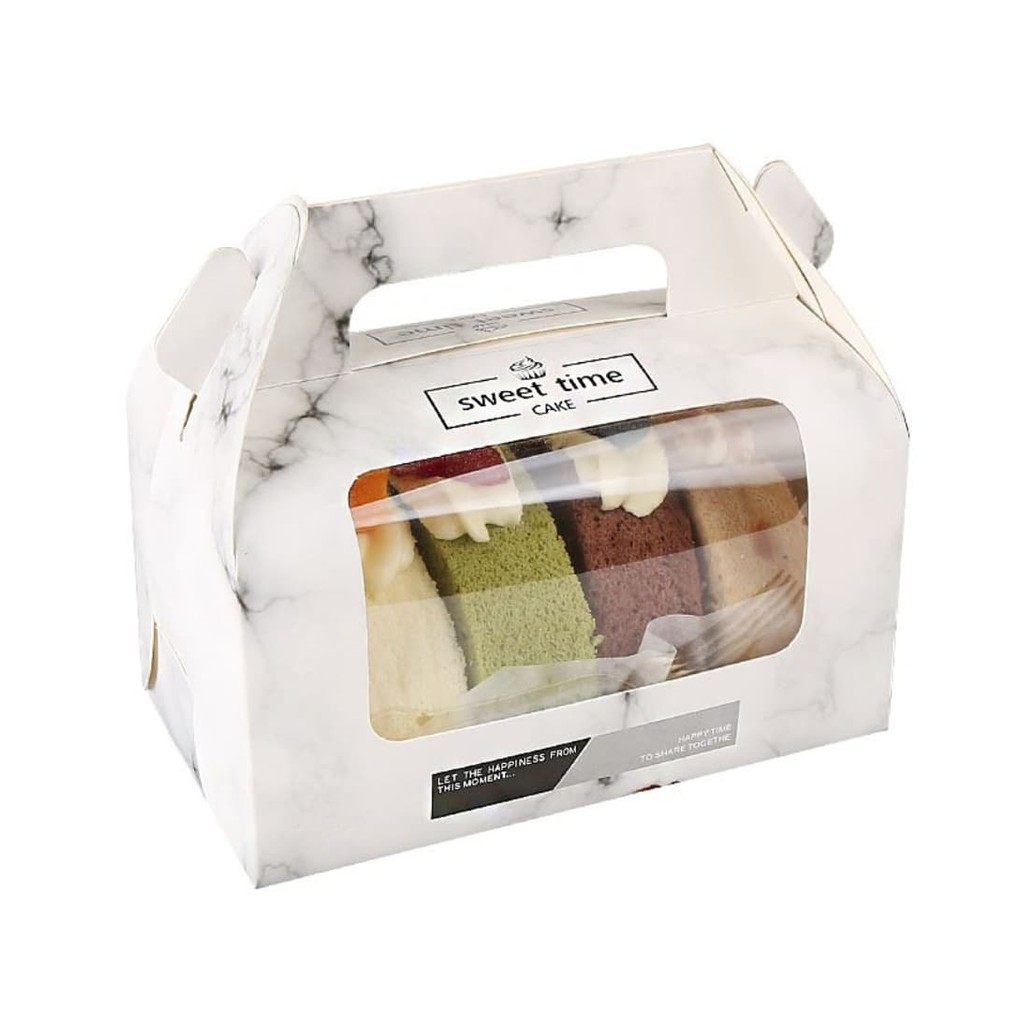 Box Gable Marmer / Dus Kue Bogul Motif Marmer / Dus Cake Bolu Chiffon