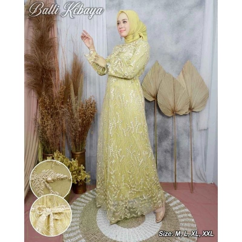 Gamis Pesta / Gamis Maxi Brokat / Gamis Tile / Gamis Jumbo / Maxi Dress / Baju Muslim Arimbi Seragam