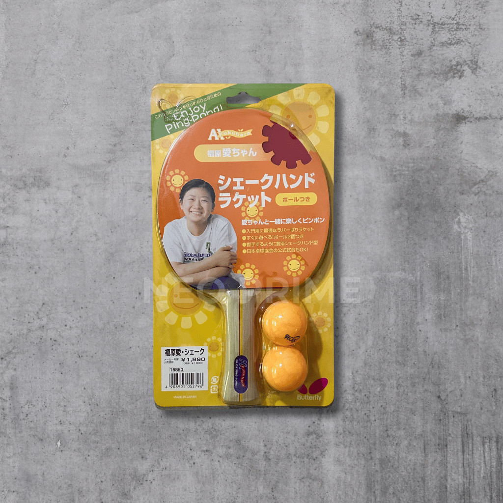 Bet Pingpong Tenis Meja Butterfly AI Fukuhara Bonus Bola Pingpong Bat Pingpong Butterfly Original