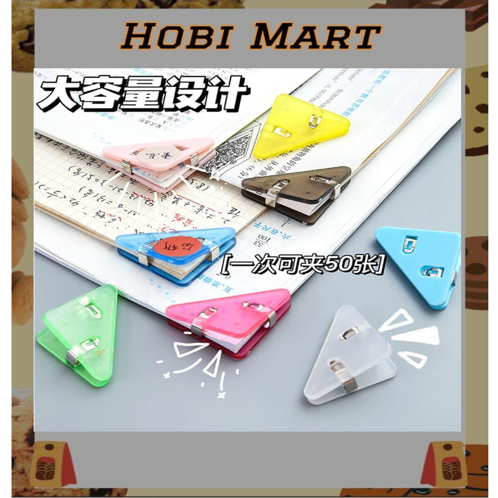 

HM Penjepit Kertas Akrilik Penjepit Sudut Kertas Segitiga Acrylic Corner Clamp AM
