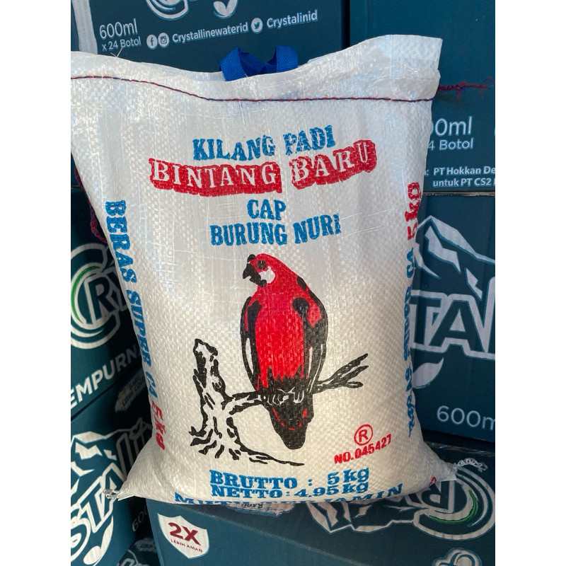 

NEW BERAS KILANG PADI BURUNG NURI 5 KG BERSIH DAN ENAK PREMIUM