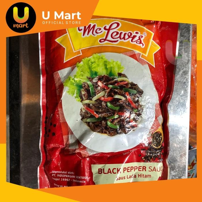 

U Mart - Mc Lewis Black Pepper Sauce 1kg Saus Bumbu Lada Hitam