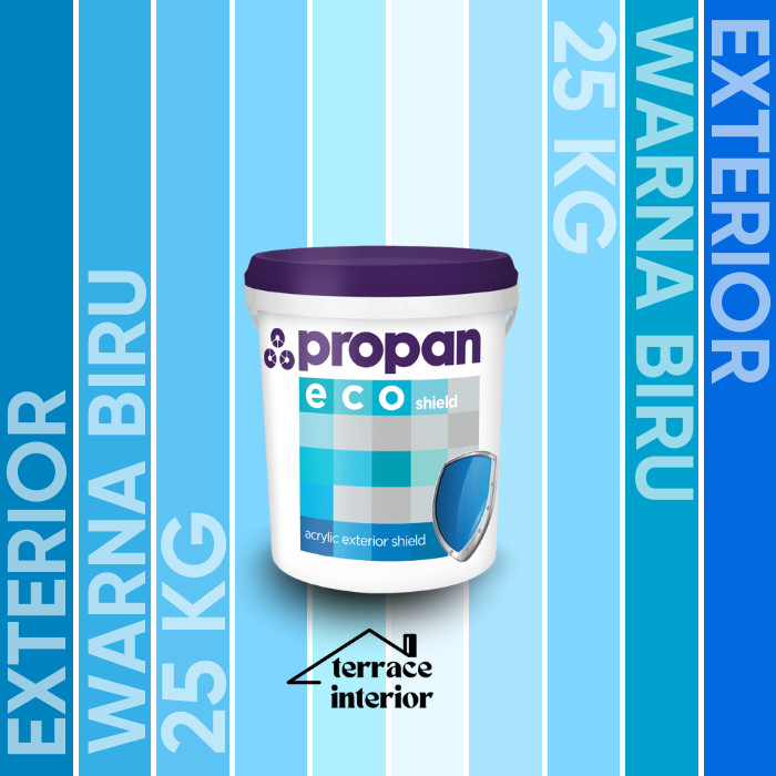 Cat Tembok Exterior Propan Eco Shield  Warna Biru 25 Kg