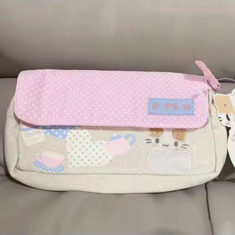 

Kawaii Masyumaro Fluffy Fuwa Nyanko Cat Pencil Case for School Cute Pencil Pouch Storage Organizer Makeup Bag Cosmetic Bags Gift