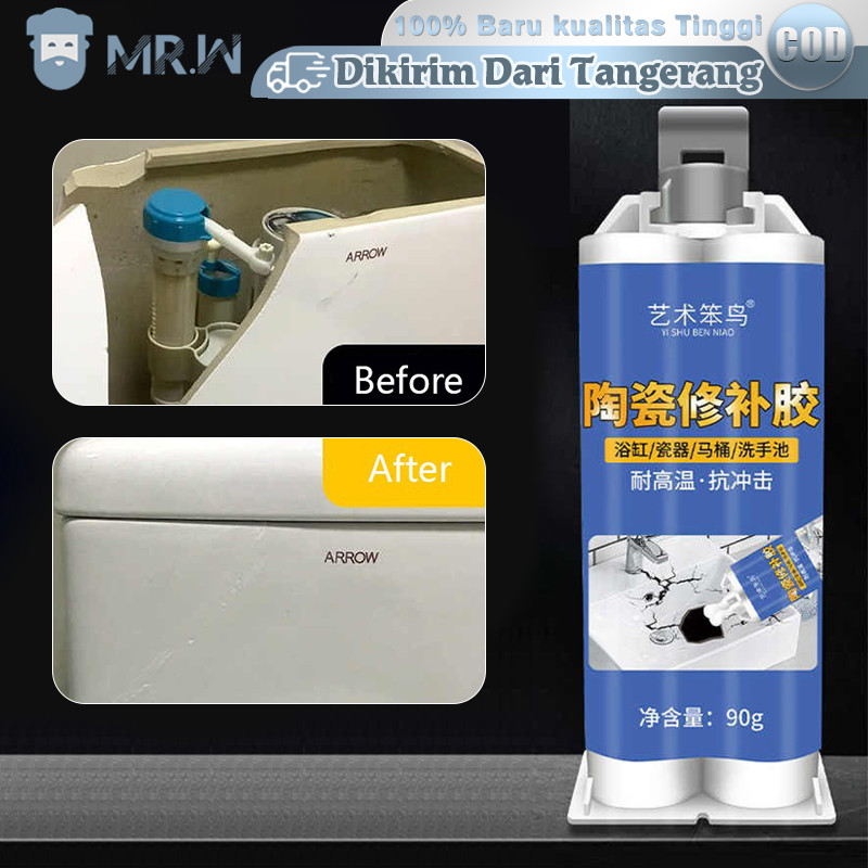 90g Tile Repair Keramik AB Ceramic Reapair Paste Lem Perbaikan Perekat Ubin Lantai Marmer Pecah