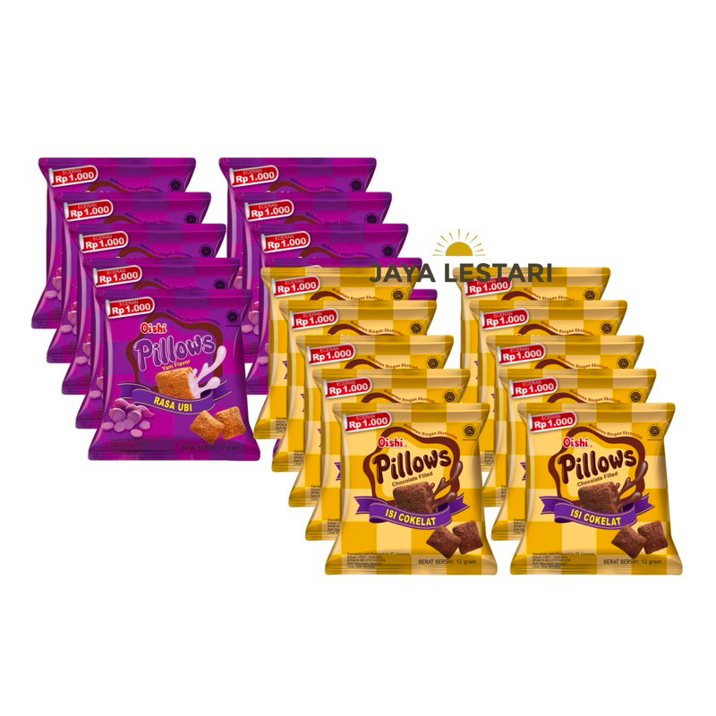 

(Renceng) Oishi Pillows Renceng (Isi 10Pcs/Renceng) (10x12g) (2 Varian Rasa) ARBON