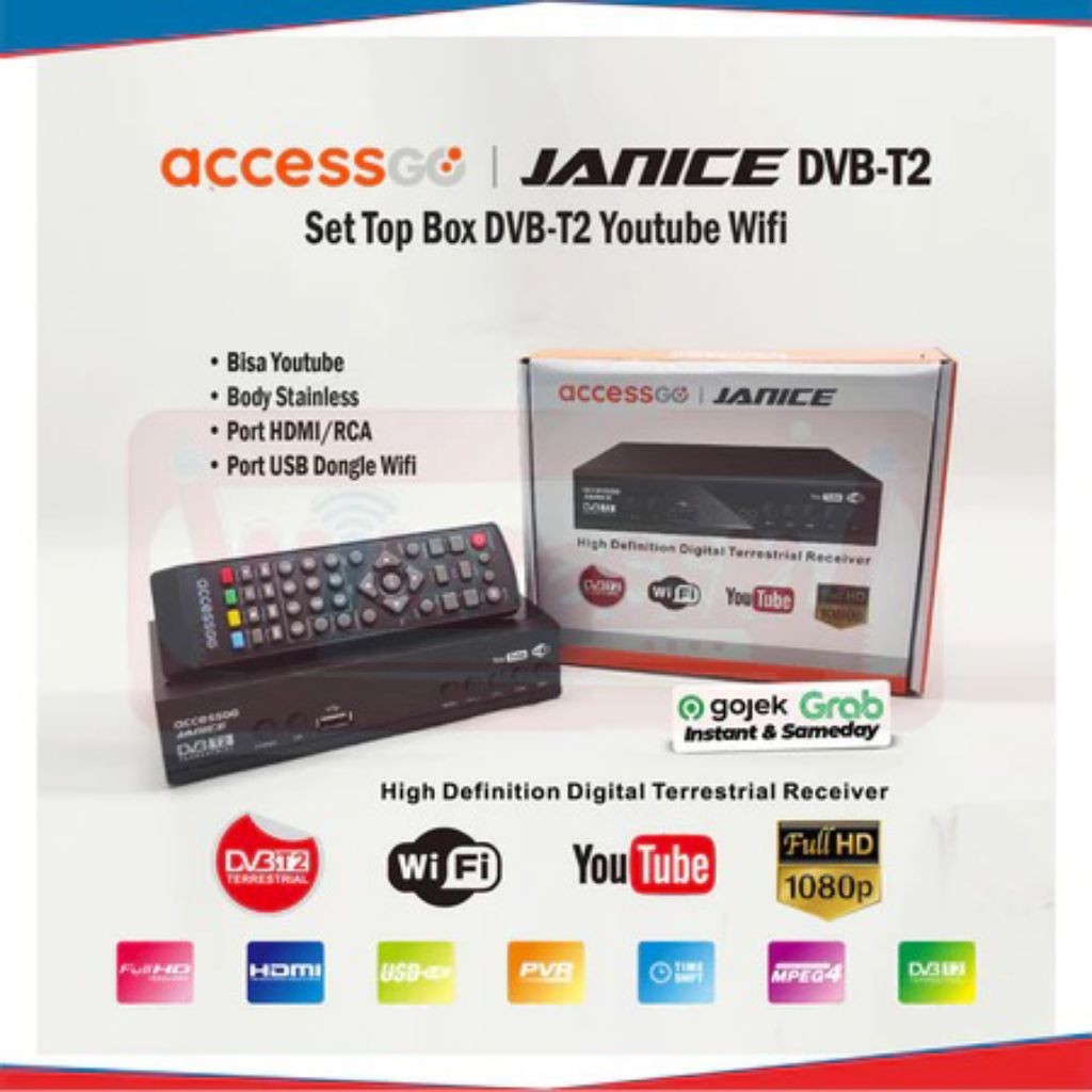 Termurah SET TOP BOX STB DVB-T2 ACCESSGO JANICE / STB DIGITAL ACCESSGO JANICE