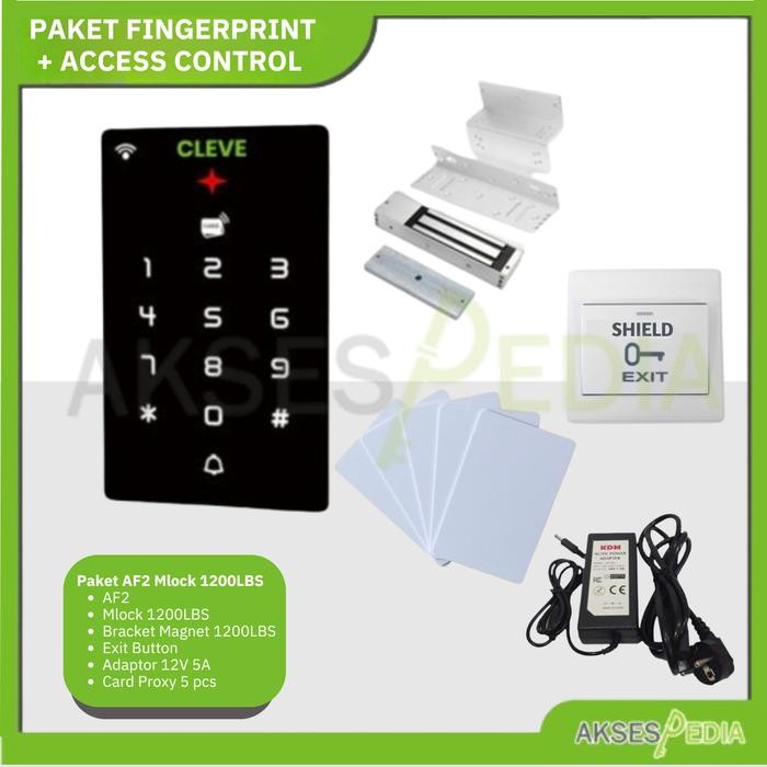 

Paket Fingerprint Akses Door AF2 Standalone Pintu Kayu & Aluminium - 100LBS No TouchSale