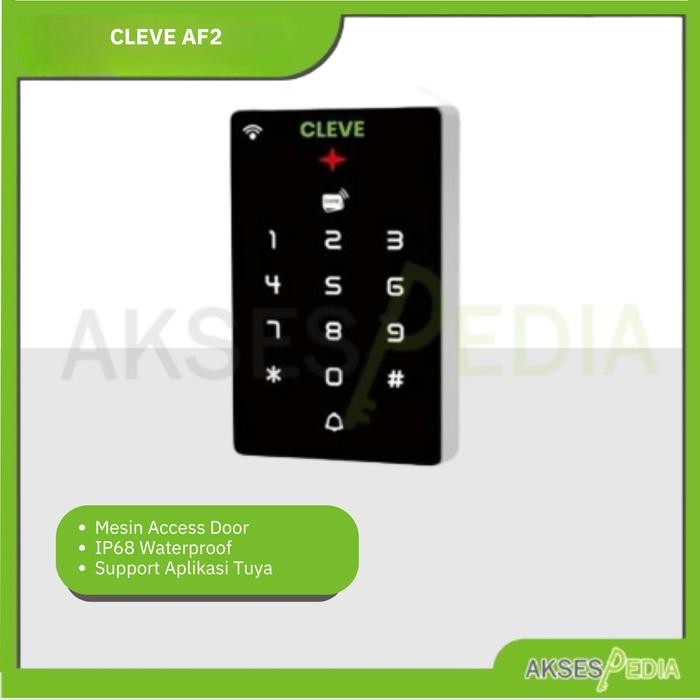 

Cleve AF2 Mesin Akses Door RFID WATERPROOF IP68 Support Aplikasi TUYA