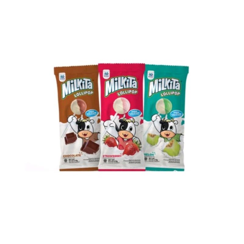 

Permen MILKITA Lollipop 1 Renceng 10 Pcs