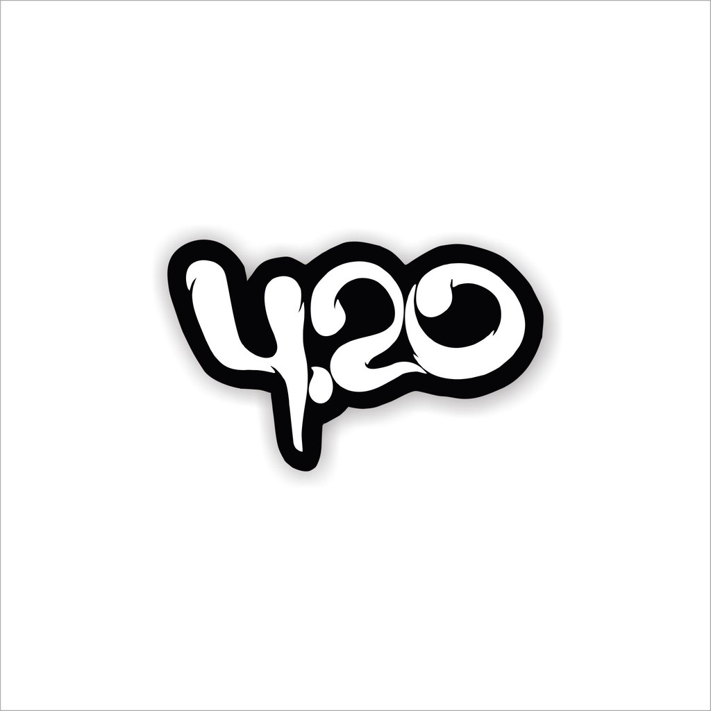 

Stiker brand distro 420 HYPEBEAST bahan graftac anti air kulkas motor helm