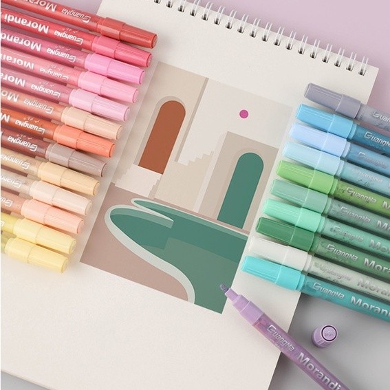 

GN Morandi Acrylic Marker DIY Touch Paint / Spidol Acrylic Warna Morandi Pastel