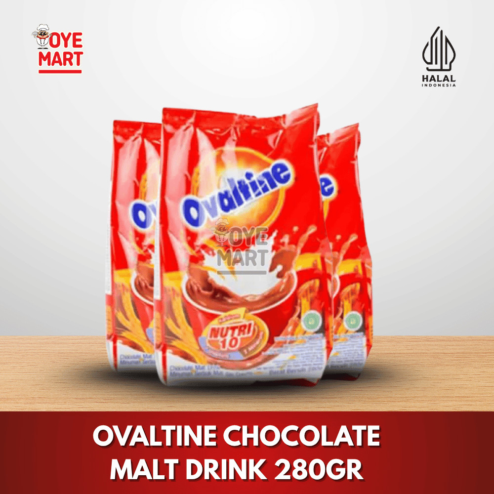 

OVALTINE CHOCOLATE MALT DRINK 280GR / SUSU COKLAT BUBUK