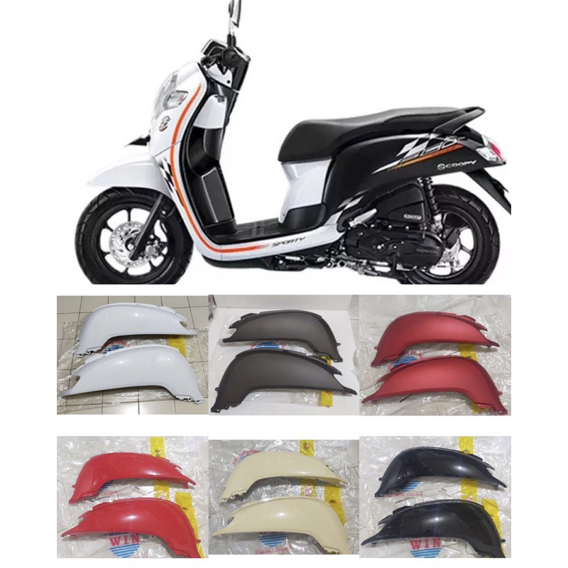 Body scoopy 2018 cover body kanan kiri scoopy fi donat tahun 2017 2018 2019 warna hitam merah putih 