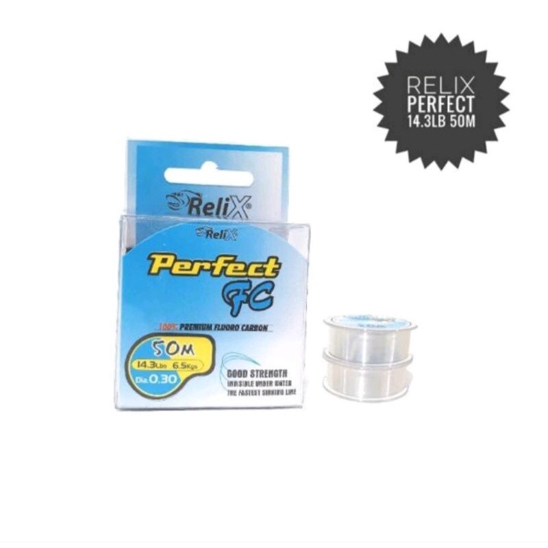 SENAR RELIX PERFECT FLUOROCARBON || SENAR PERFECT FLUOROCARBON || LEADER PERFECT FLUOROCARBON