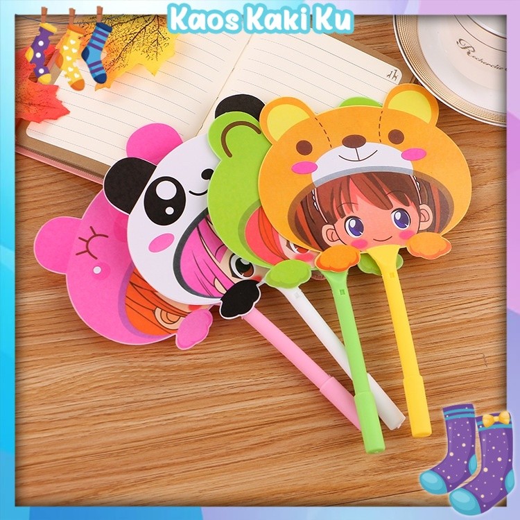 

Pulpen Kipas Karakter Animal Pena Kipas Cartoon Souvenir Lucu 3
