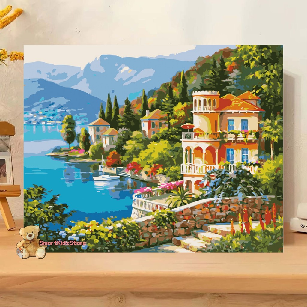 

40x50CM Ada Frame Paint By Number Nature Series DIY Dital Painting Canvas Aesthetic Kanvas Lukis