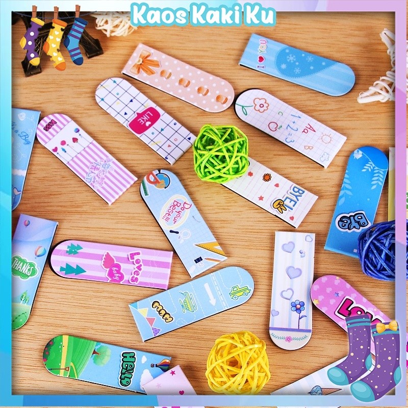 

Pembatas Buku Motif Cartoon Penanda Buku Magnet Bookmark