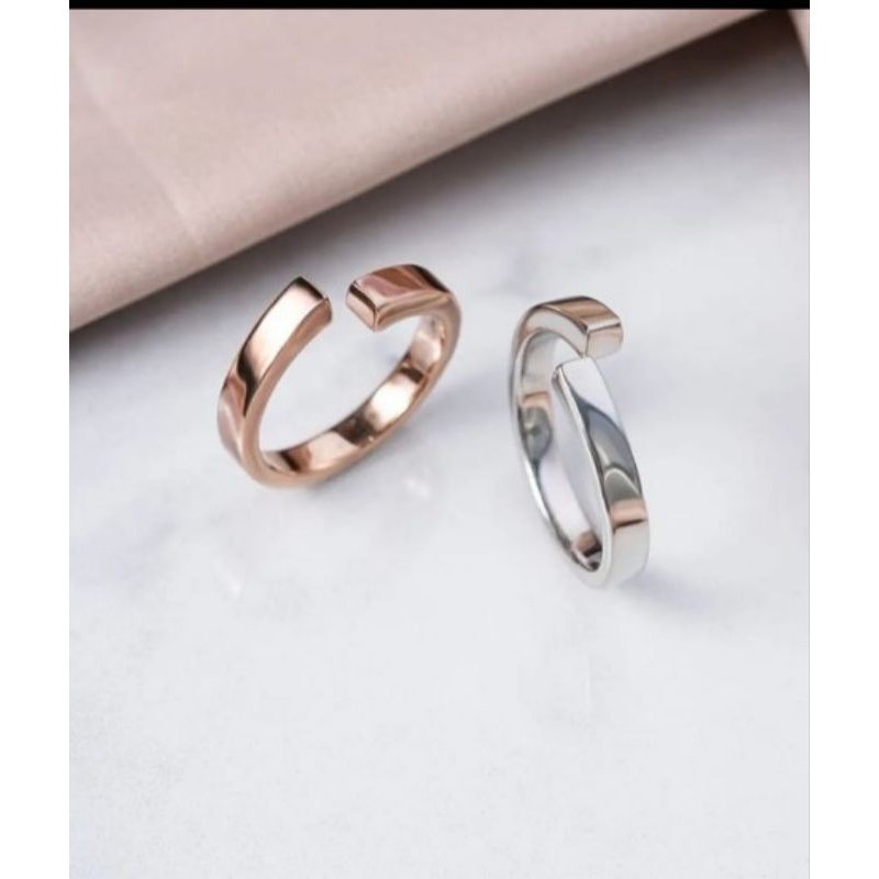KotaperakJogja CINCIN NIKAH perak couple rose gold cincin kawin perak