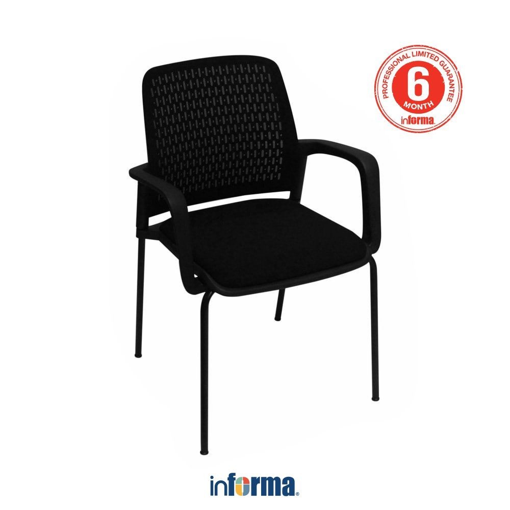 Informa Lisbon Kursi Tamu Kantor - Hitam