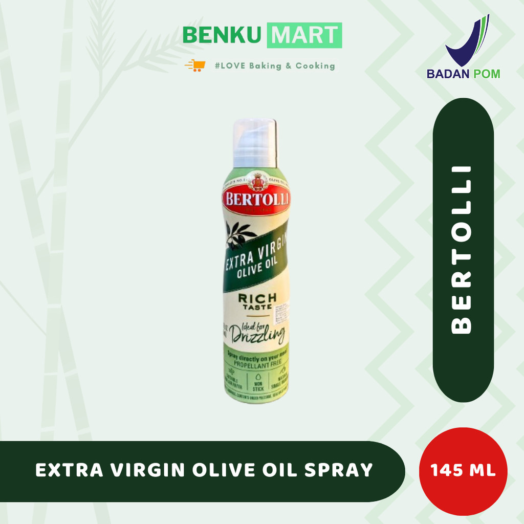

Bertolli Olive Oil Extra Virgin Spray (145 ml) | Minyak Zaitun