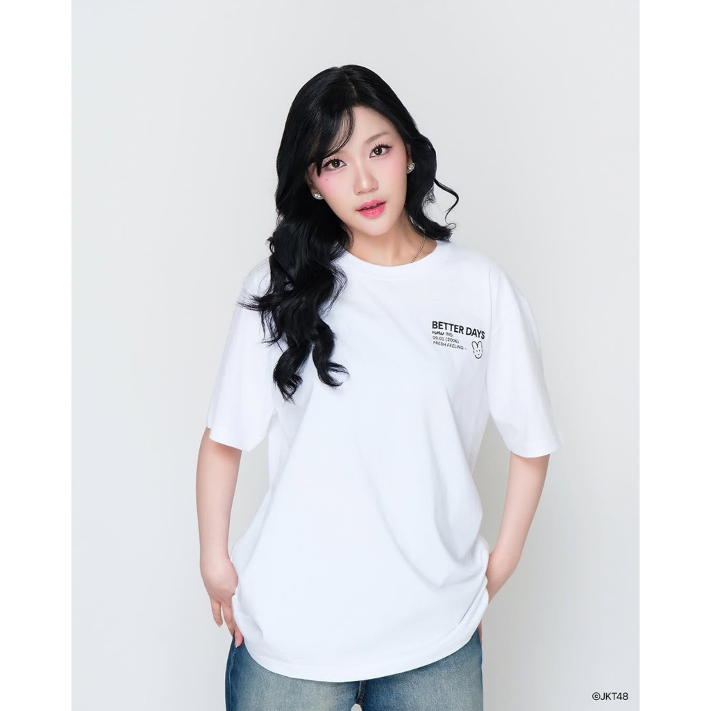 Kaos JKT48 Birthday T-Shirt Marsha Lenathea 2025 - Putih Premium