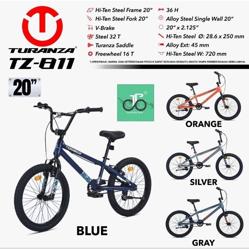 Sepeda Bmx 20" Turanza TZ 811 TERBARU (TZ811)