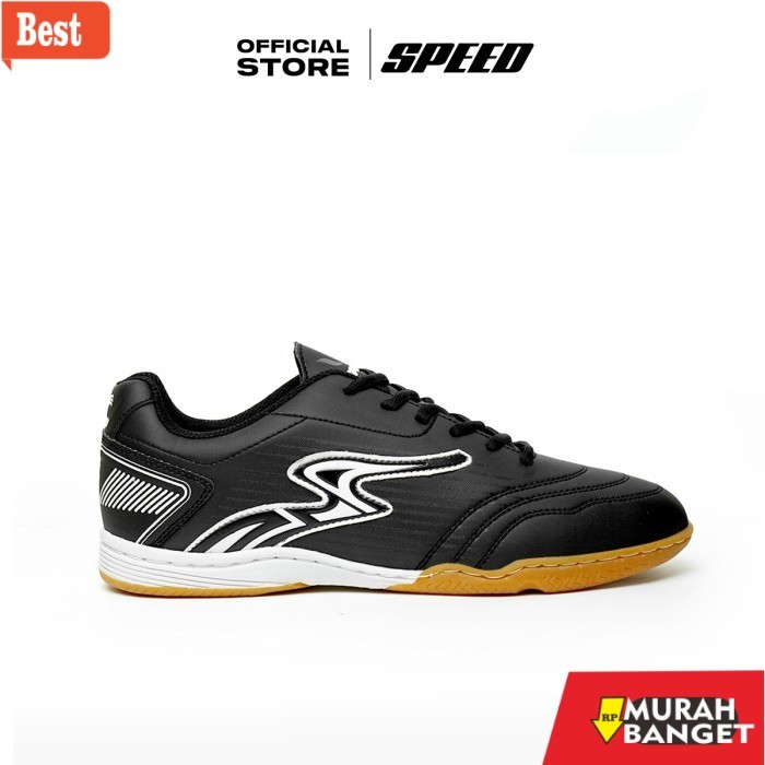 rekomendasi sepatu futsal Speed - Sepatu Futsal Prince Hitam Putih - Sepatu Futsal 38-42 - Hitam Put