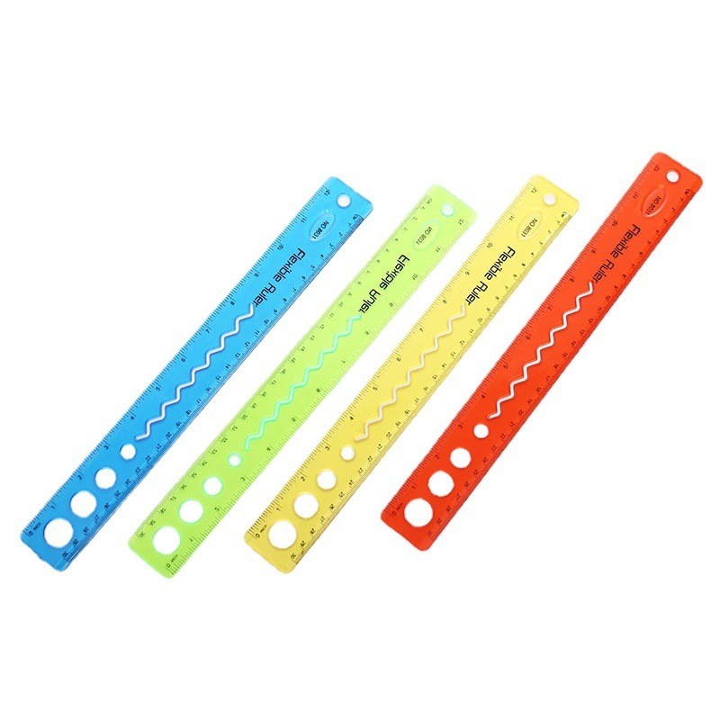 

BOBOMARTS 1 PCS PENGGARIS LENTUR PENGGARIS FLEKSIBEL FLEXI RULER 30cm DAPAT DITEKUK TANPA PATAH MURAH