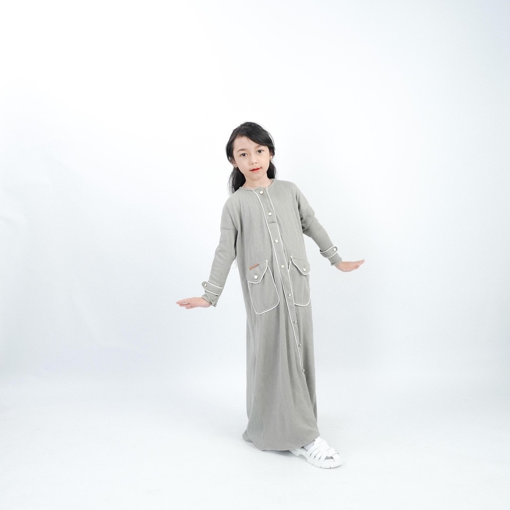 Luna Kids Abaya Knit by Yoora Sarah | Gamis Anak