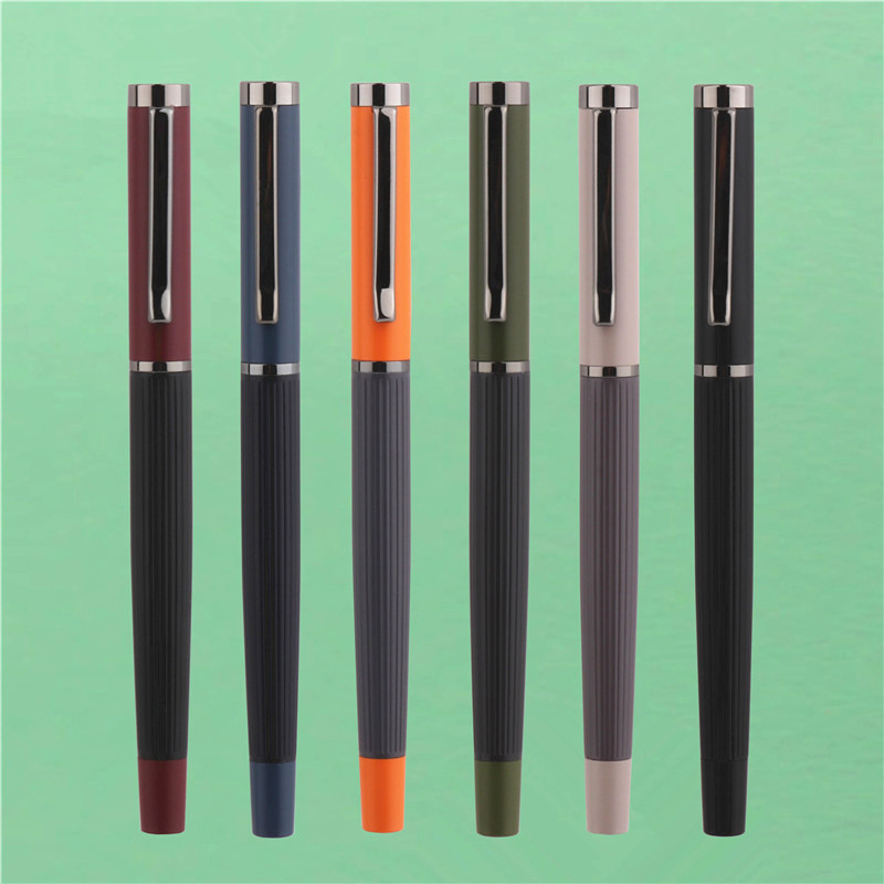 

New Luxury quality 6 colors Business Office M and F Nib Fountain Pen Student School Supplies Ink pens