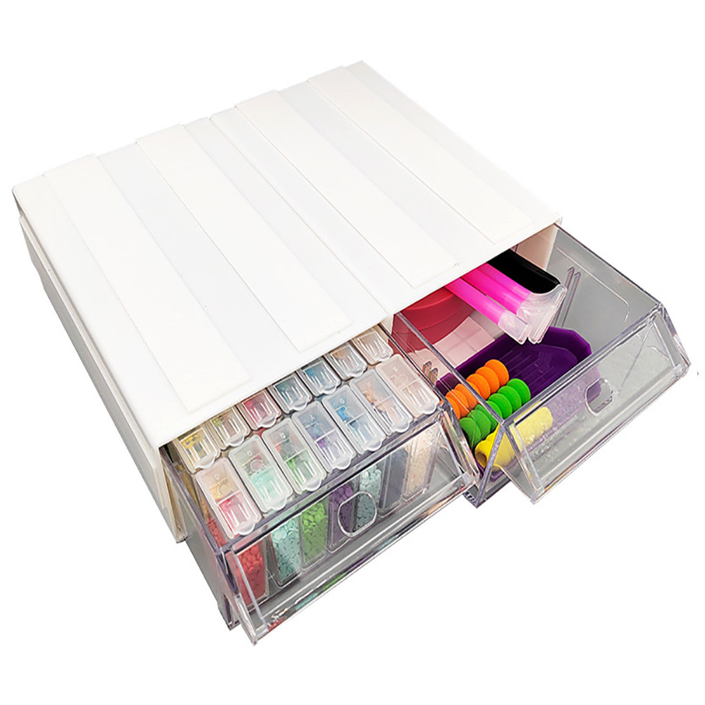 

Accessories for Diamond Painting Supplies Mechanical Pencil Organizer Box Screws Resin Items Full Set Drawer Organizers Storage
