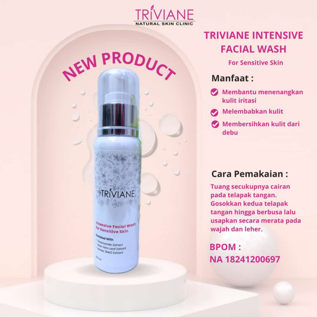 Triviane Intensive Facial Wash For Sensitive Skin by Triviane Natural Skin Clinic