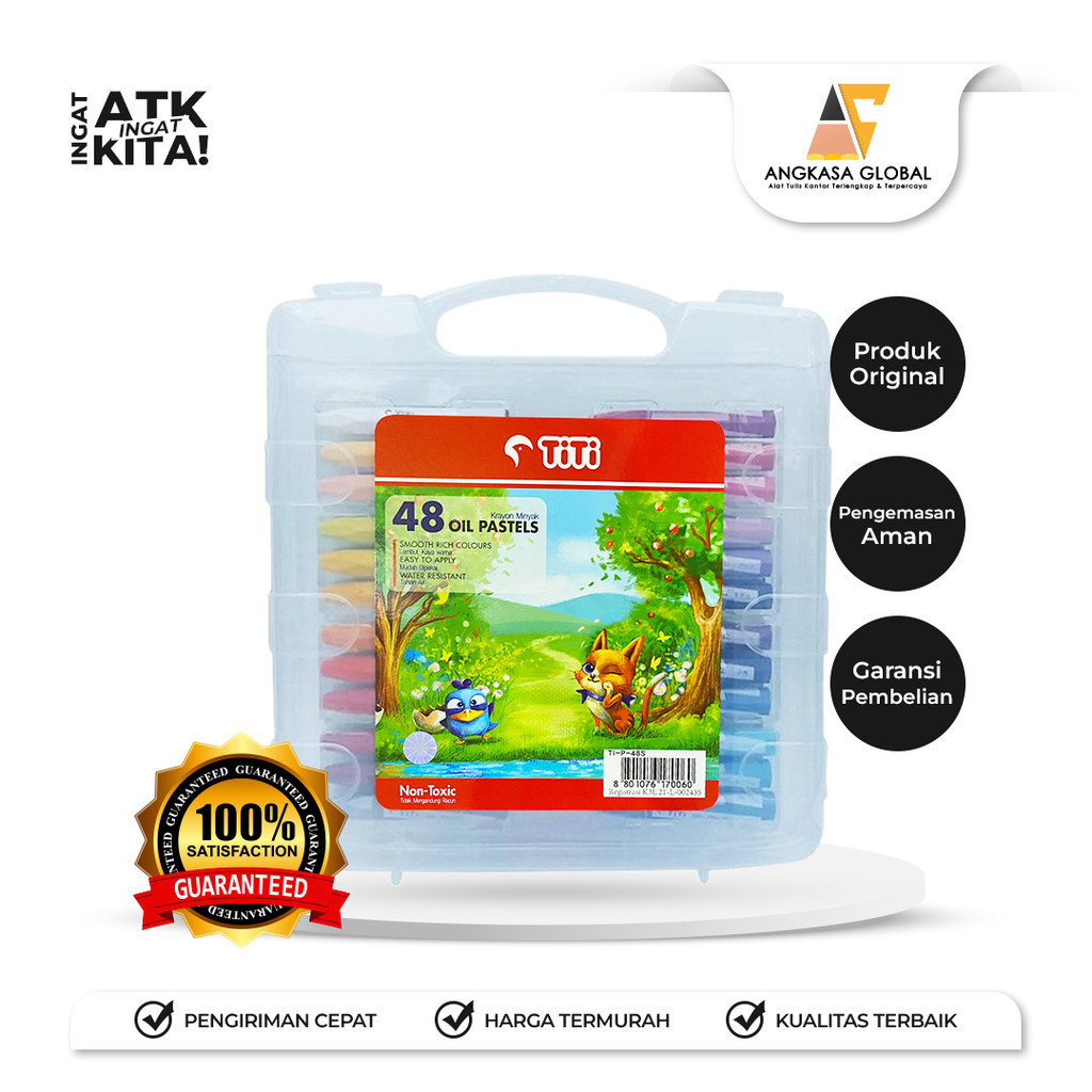 

TITI KRAYON MINYAK/ CRAYON OIL PASTEL 48 TI-P-48S (1SET)