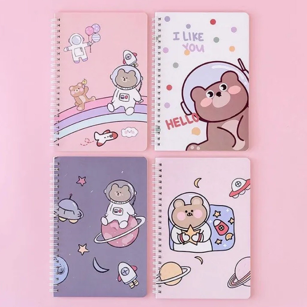 

1step Buku Tulis Spiral A5 Notebook Ring A5 Bunga Aesthetic / Notebook Journal / Buku Tulis A5 Spiral Notebook S105