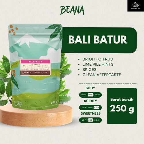 

Bali Batur Arabica Coffee Roasted Beans | Biji Kopi Bubuk 250gr Single Origin - Beana Roastery Semarang