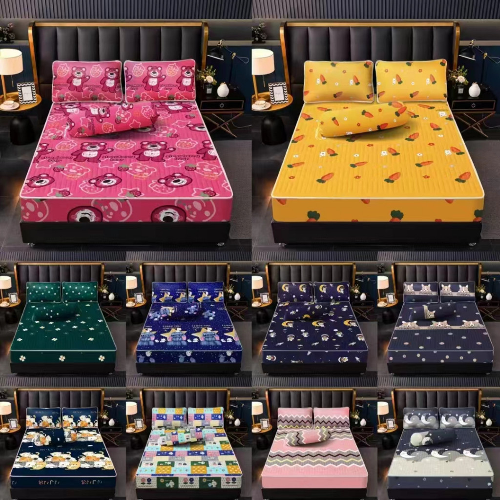 vb54ef TEXANIA Sprei Waterproof Sultan / Sprei Aesthetic / Sprei anti Air Anti Ompol Anti Bocor / Sp