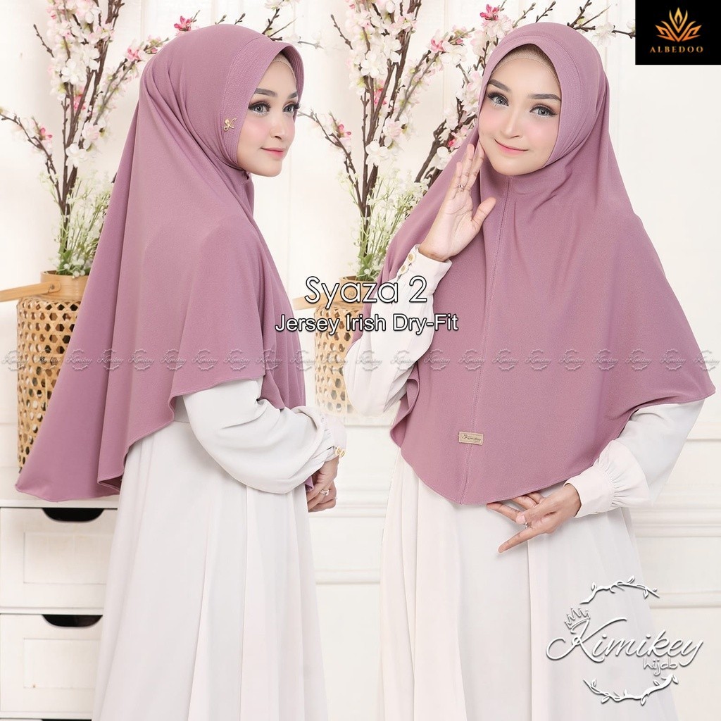 HIJAB INSTAN JUMBO BY KIMIKEY HIJAB ORI MENUTUP DADA - SYAZA