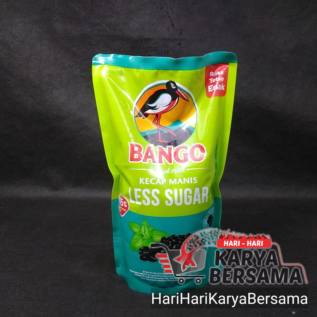 

BUMBU MASAK KECAP KENTAL MANIS BANGO LESS SUGAR REFILL POUCH 520ML