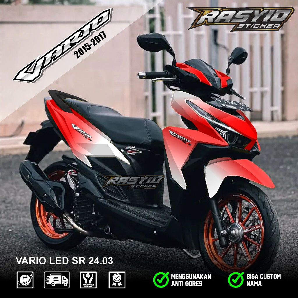 Sticker Decal Full Body Motor Honda Vario Led Lama Old 125 150 2015 2016 2017 Sticker Vario Led Lama